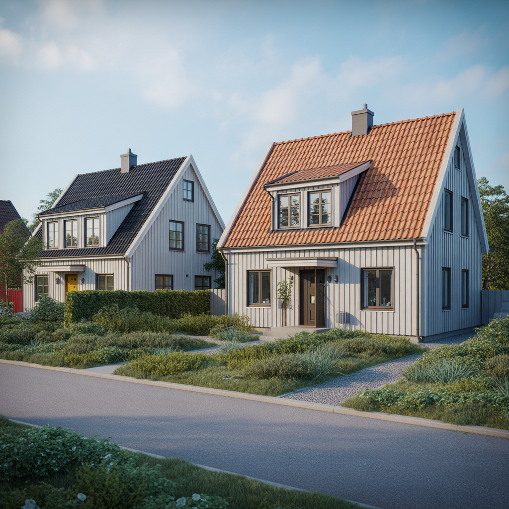 3.Lutande eller platt tak Sa har ska du tanka