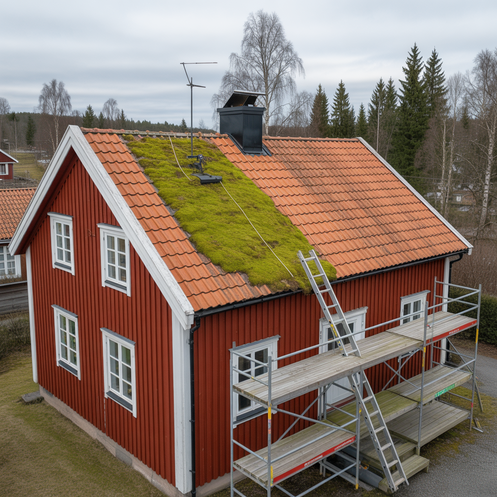 mossa pa takpannor sakra metoder och kostnad per m2