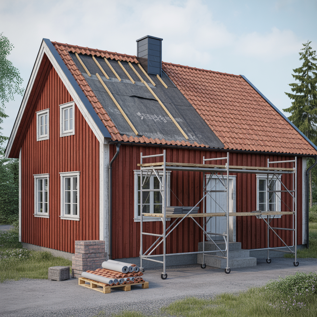 underlagspapp under takpannor tecken byte och kostnad