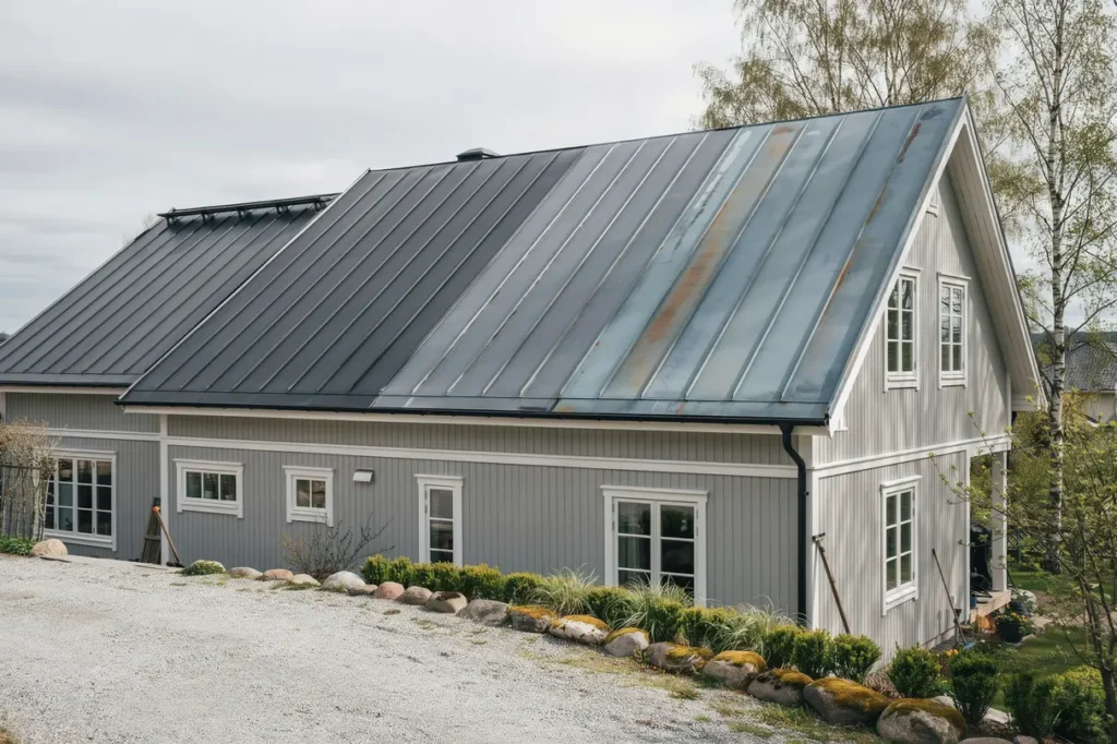 byta reparera eller renovera st l och aluminiumtak s v ljer du r tt tg rd f r ditt hus