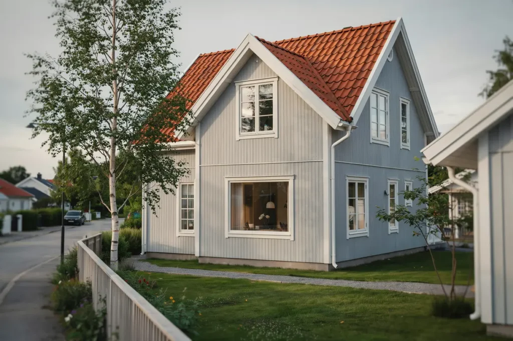 oml ggning av tegeltak p villa i j rlanda