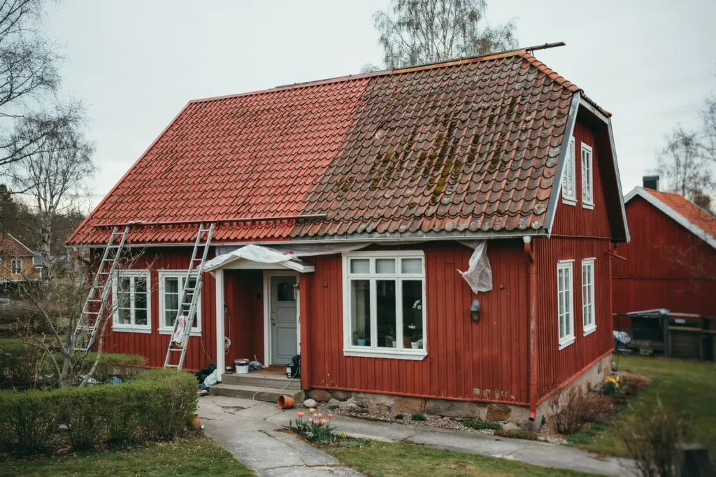 att t nka p vid m lning av takpannor och pl ttak